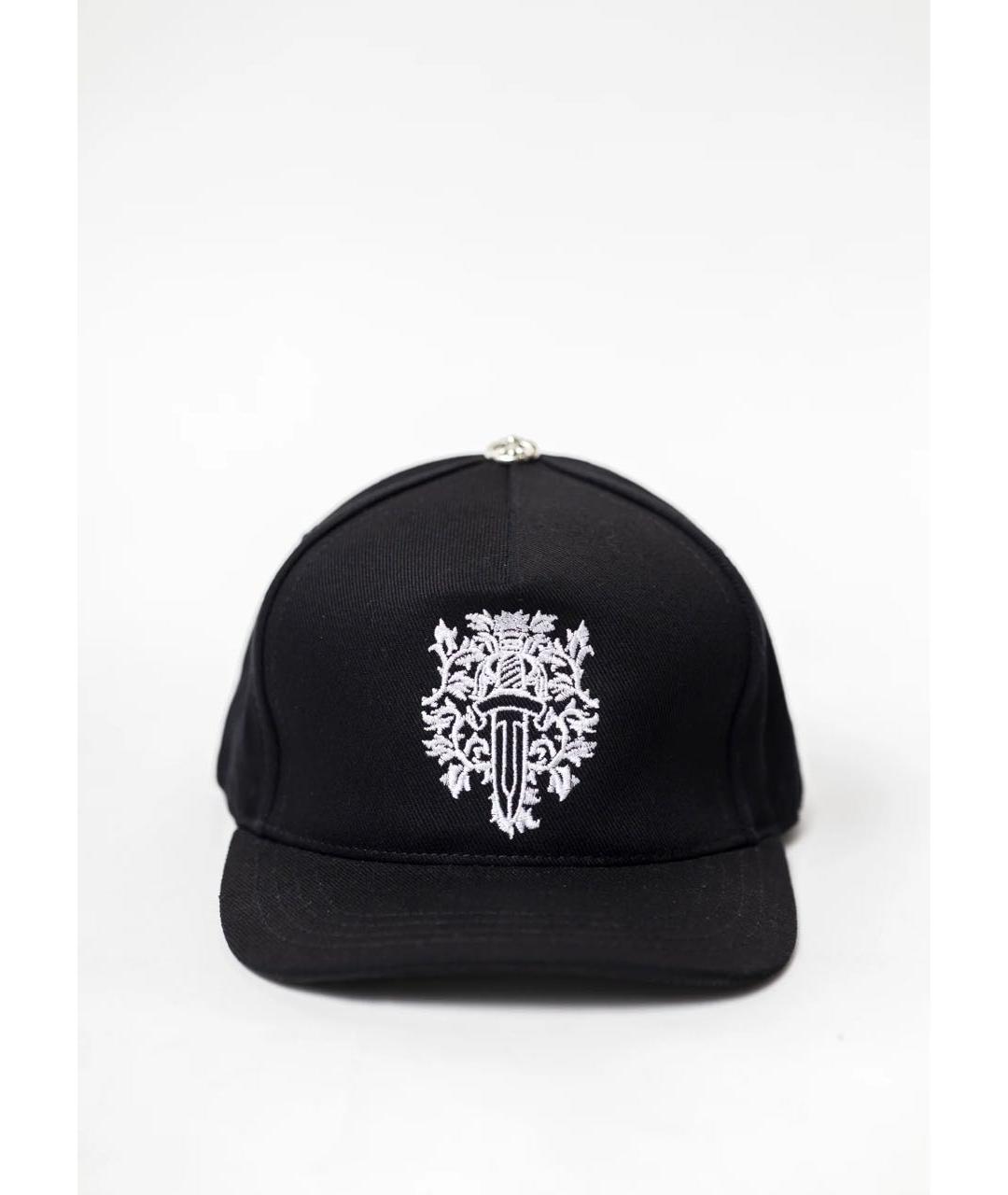 CHROME HEARTS Черная хлопковая кепка/бейсболка, фото 5