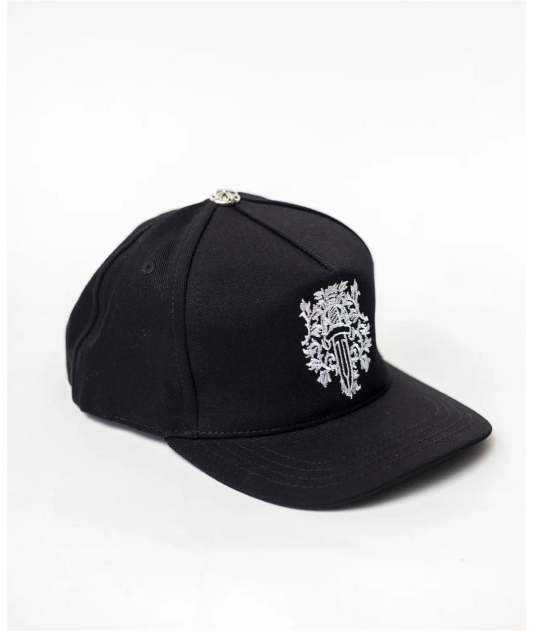 CHROME HEARTS Черная хлопковая кепка/бейсболка, фото 3