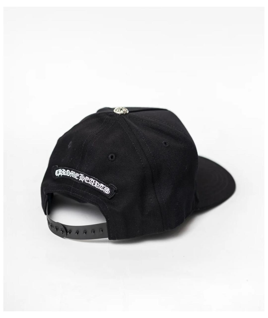 CHROME HEARTS Черная хлопковая кепка/бейсболка, фото 4