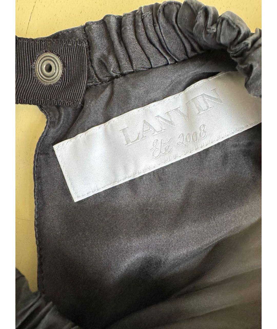 LANVIN Черное вечернее платье, фото 5