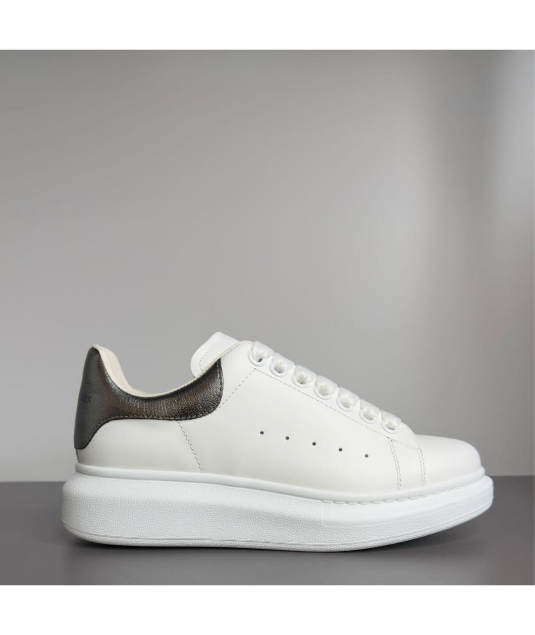 ALEXANDER MCQUEEN Белые кожаные кроссовки, фото 9