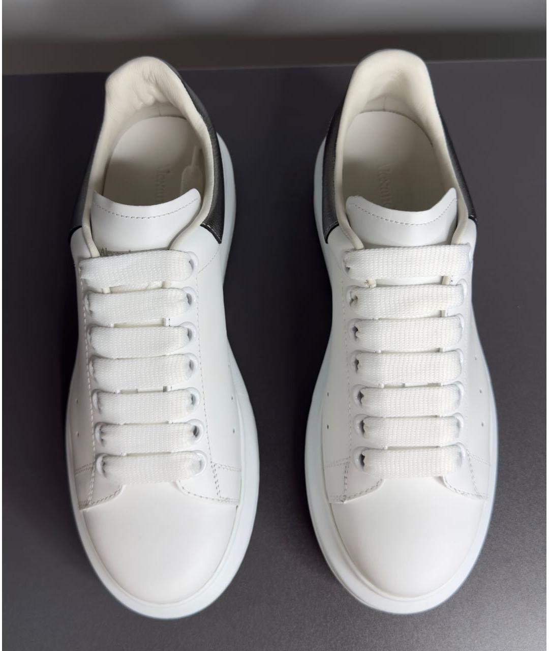 ALEXANDER MCQUEEN Белые кожаные кроссовки, фото 2