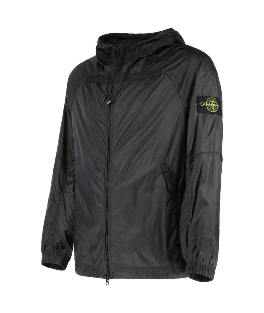 STONE ISLAND Черная полиамидовая куртка, фото 2