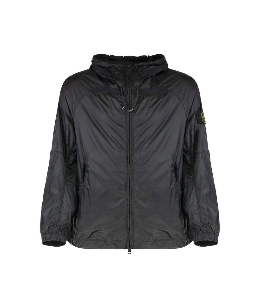 STONE ISLAND Черная полиамидовая куртка, фото 1