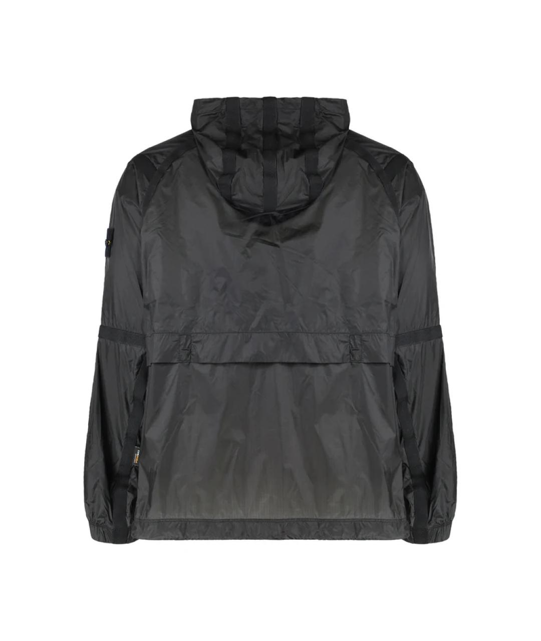 STONE ISLAND Черная полиамидовая куртка, фото 3
