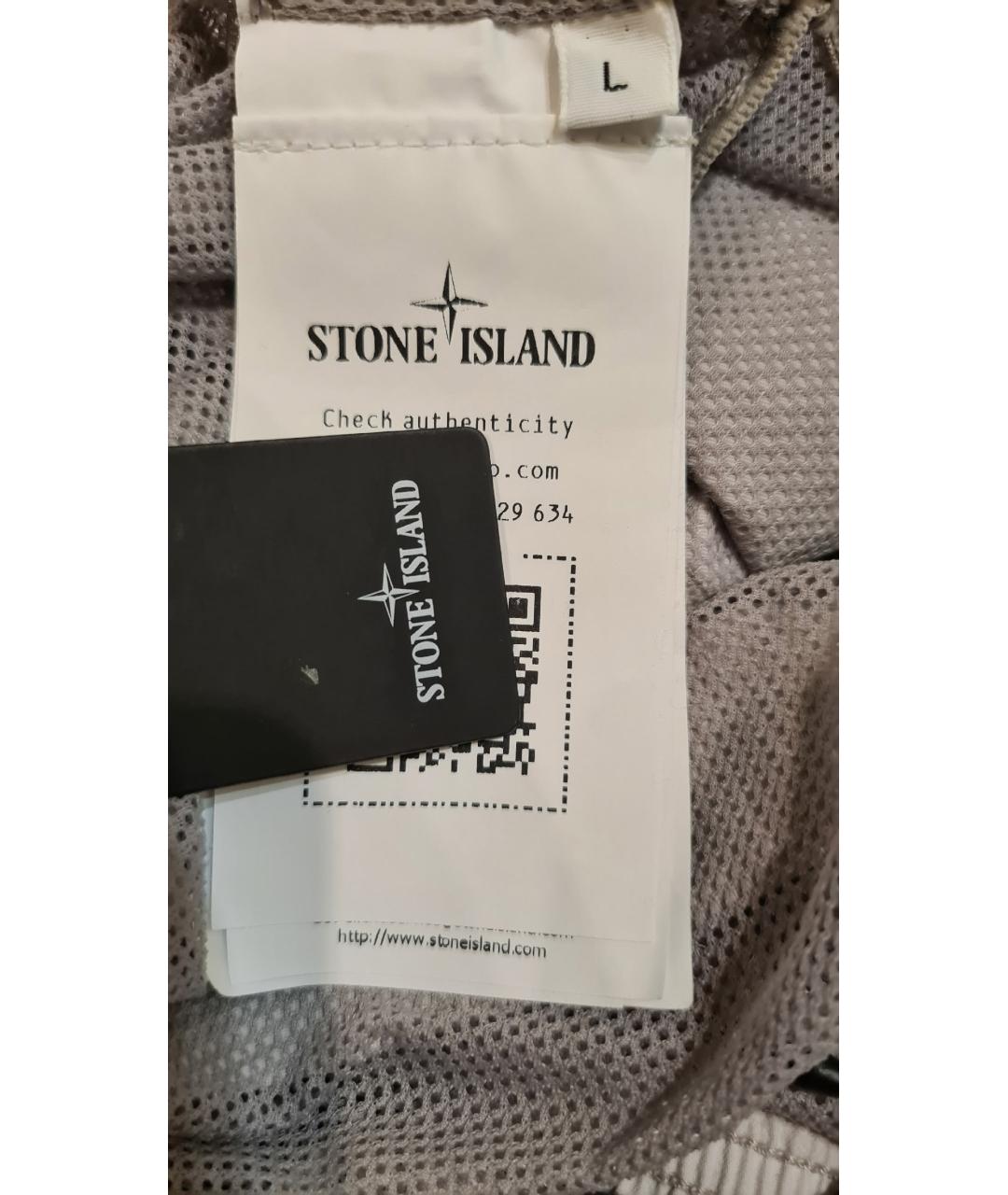 STONE ISLAND Серые шорты, фото 9