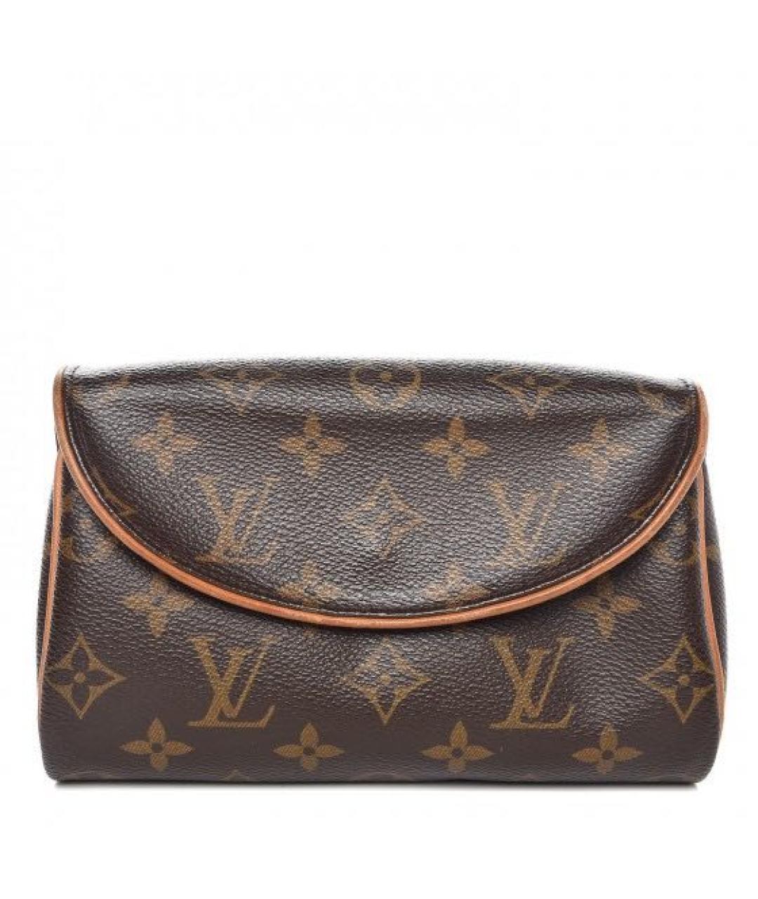 LOUIS VUITTON Коричневая кожаная сумка через плечо, фото 9