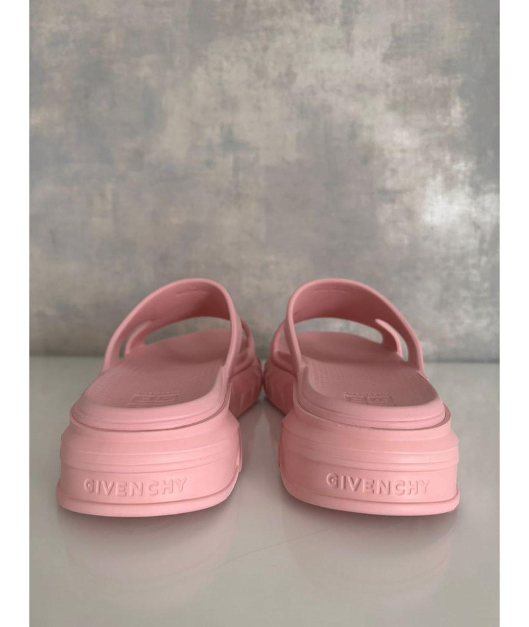 GIVENCHY Розовые резиновые шлепанцы, фото 4