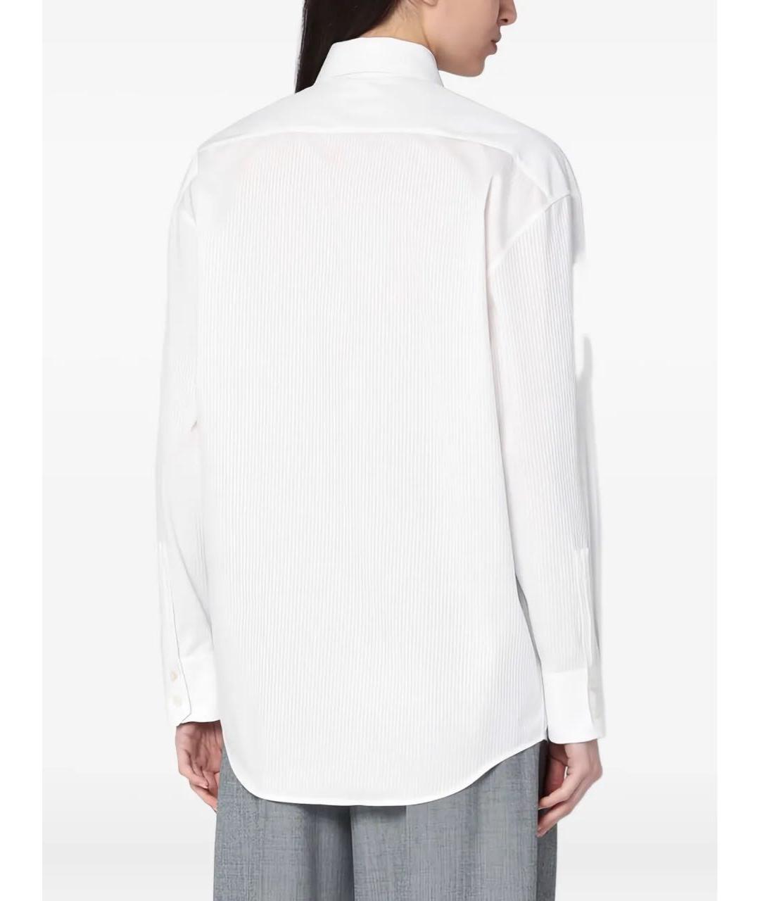 SAINT LAURENT Белая хлопковая рубашка, фото 3