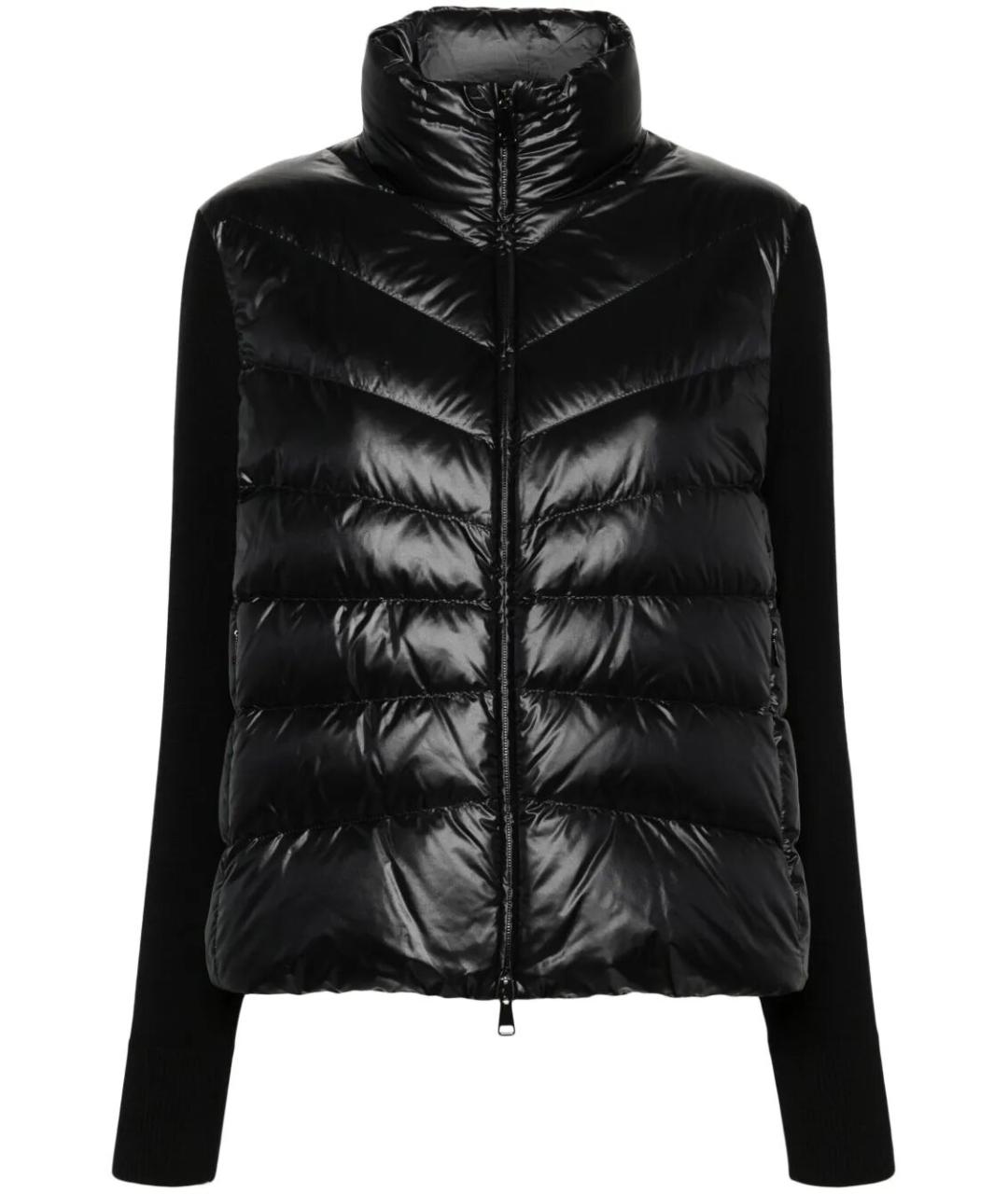 MONCLER Черный пуховик, фото 1