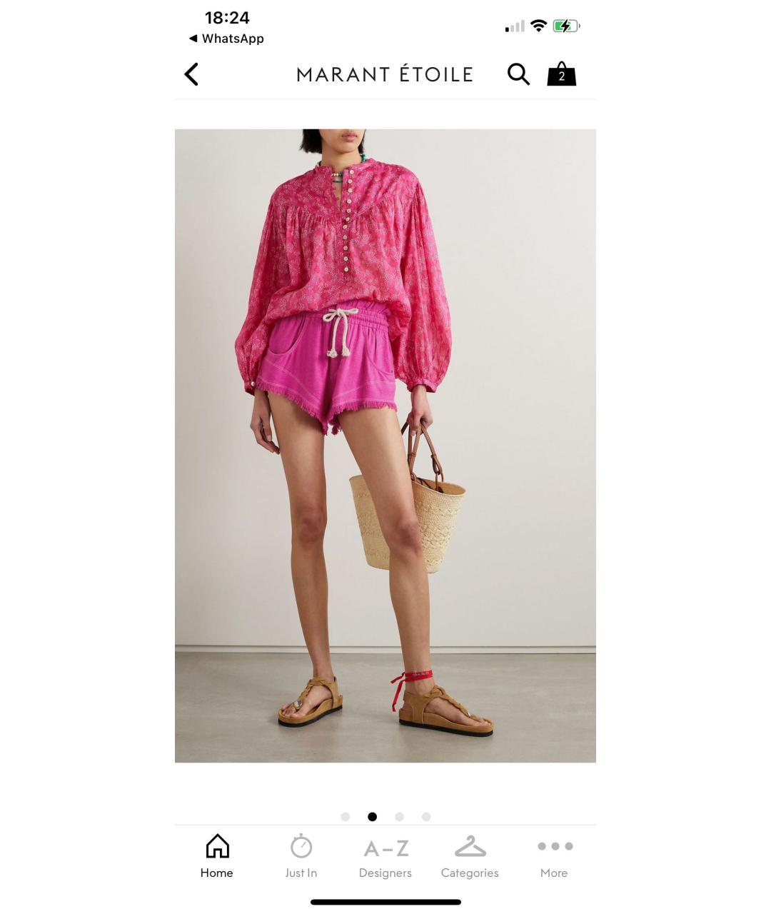 ISABEL MARANT Розовые шорты, фото 2