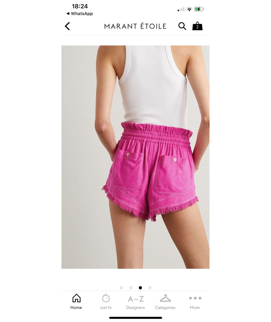 ISABEL MARANT Розовые шорты, фото 3