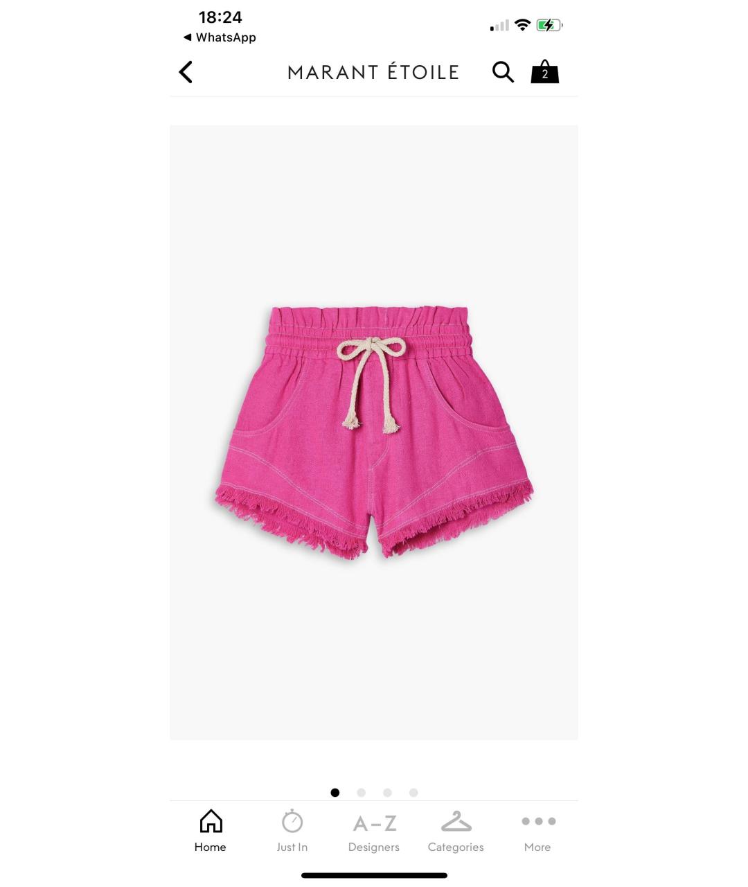 ISABEL MARANT Розовые шорты, фото 6