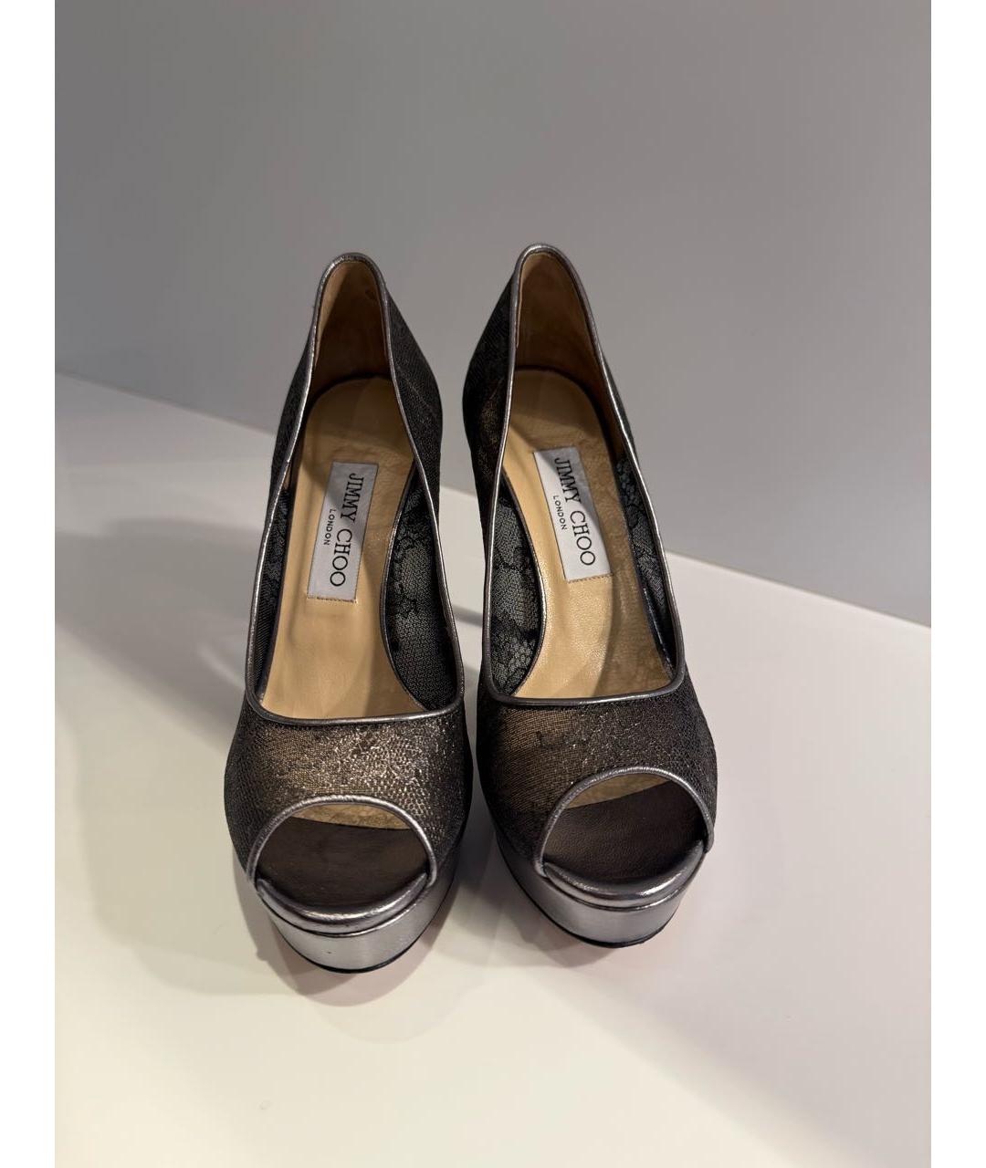 JIMMY CHOO Серебряные туфли, фото 2