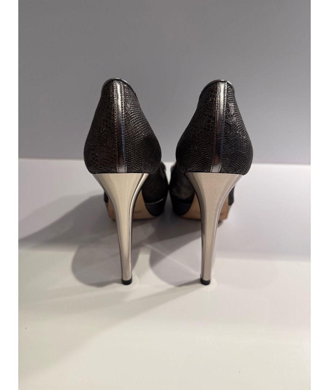 JIMMY CHOO Серебряные туфли, фото 4