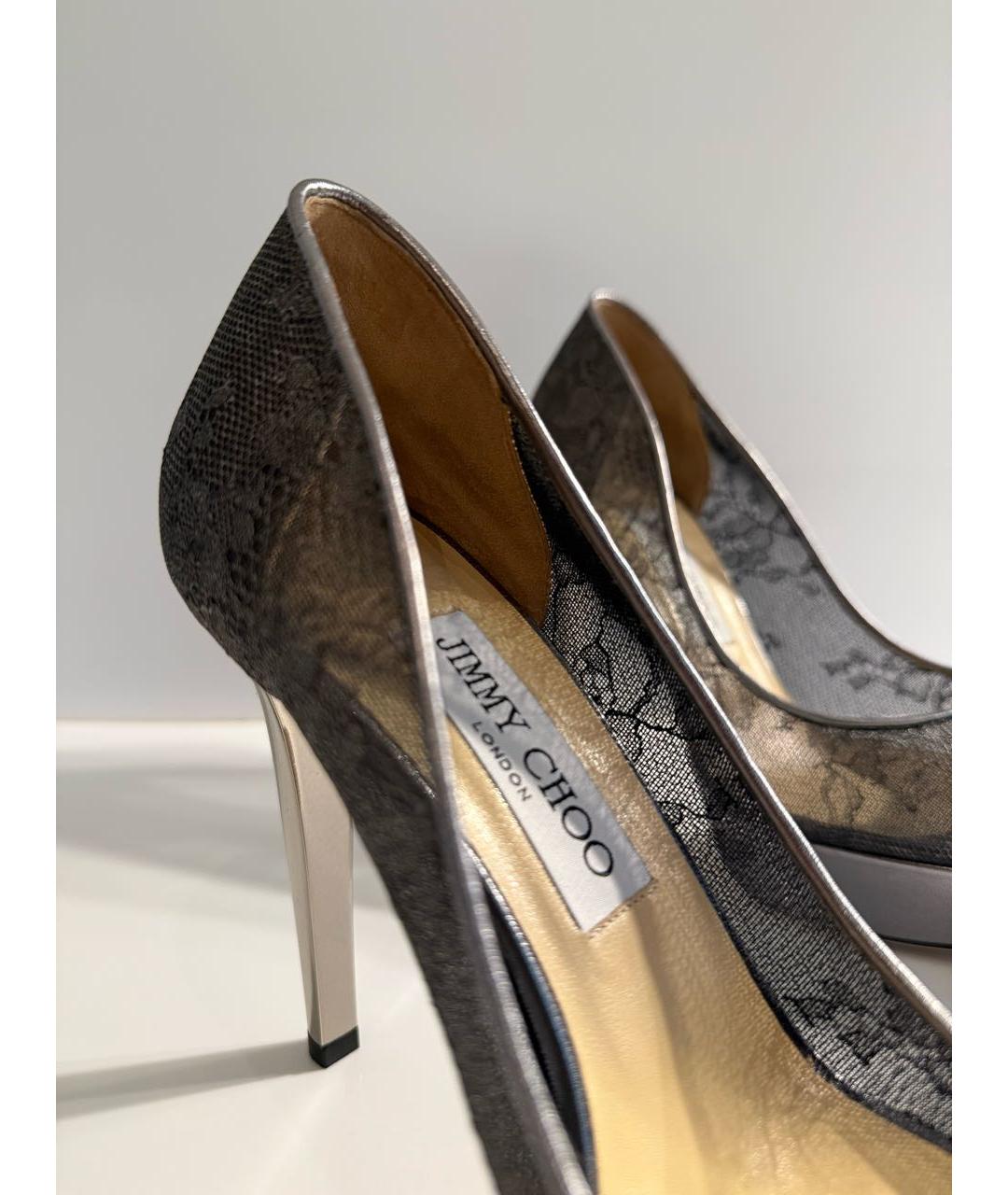 JIMMY CHOO Серебряные туфли, фото 3