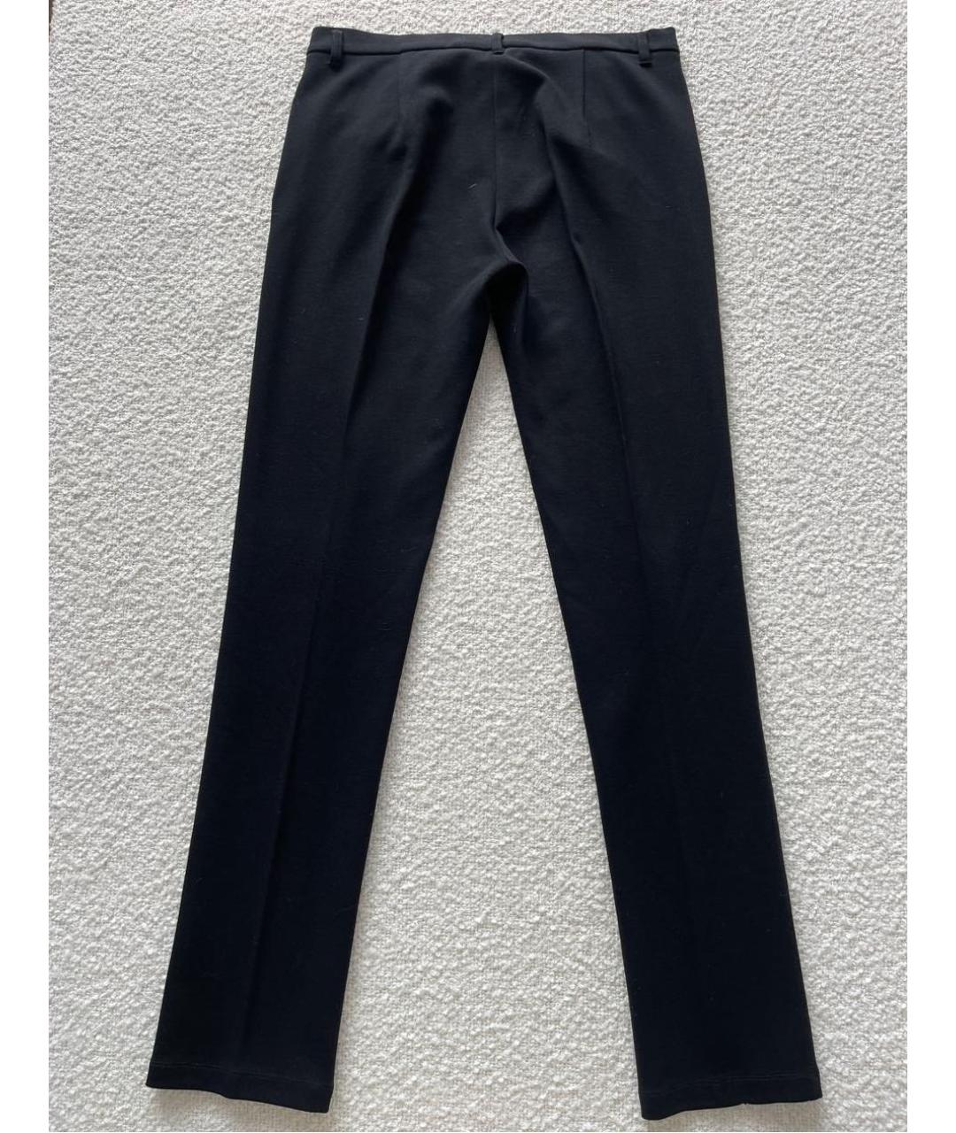 SPORTMAX Черные вискозные брюки узкие, фото 2
