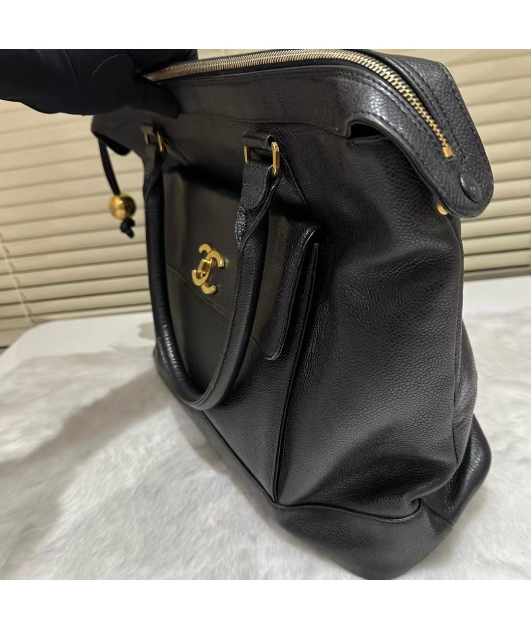 CHANEL Черная сумка тоут, фото 3