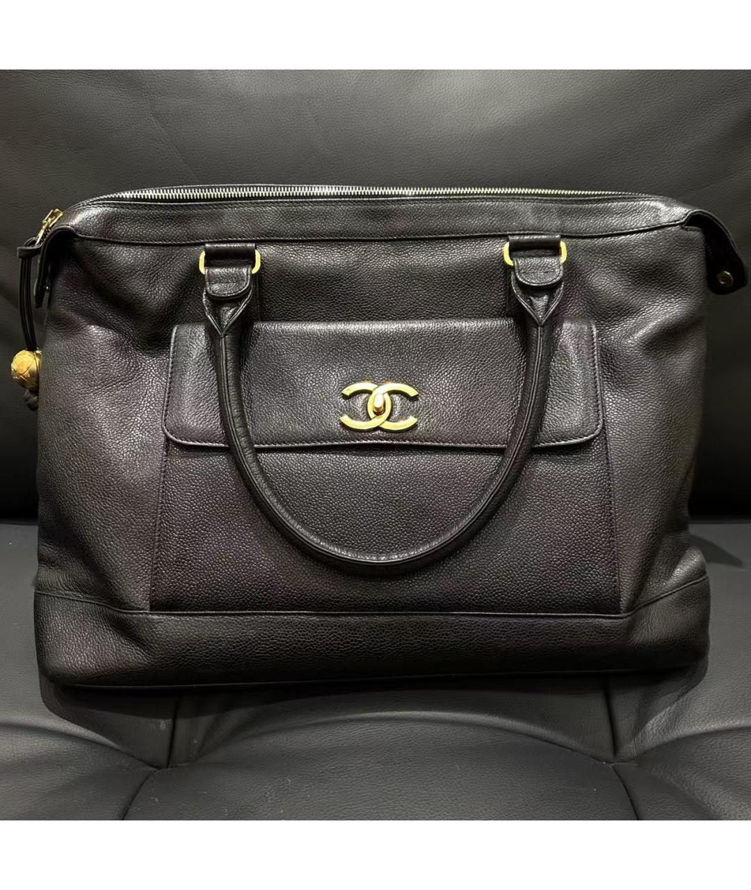 CHANEL Черная сумка тоут, фото 6
