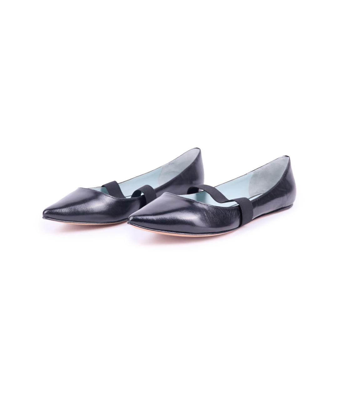 MARC JACOBS Черные кожаные балетки, фото 2