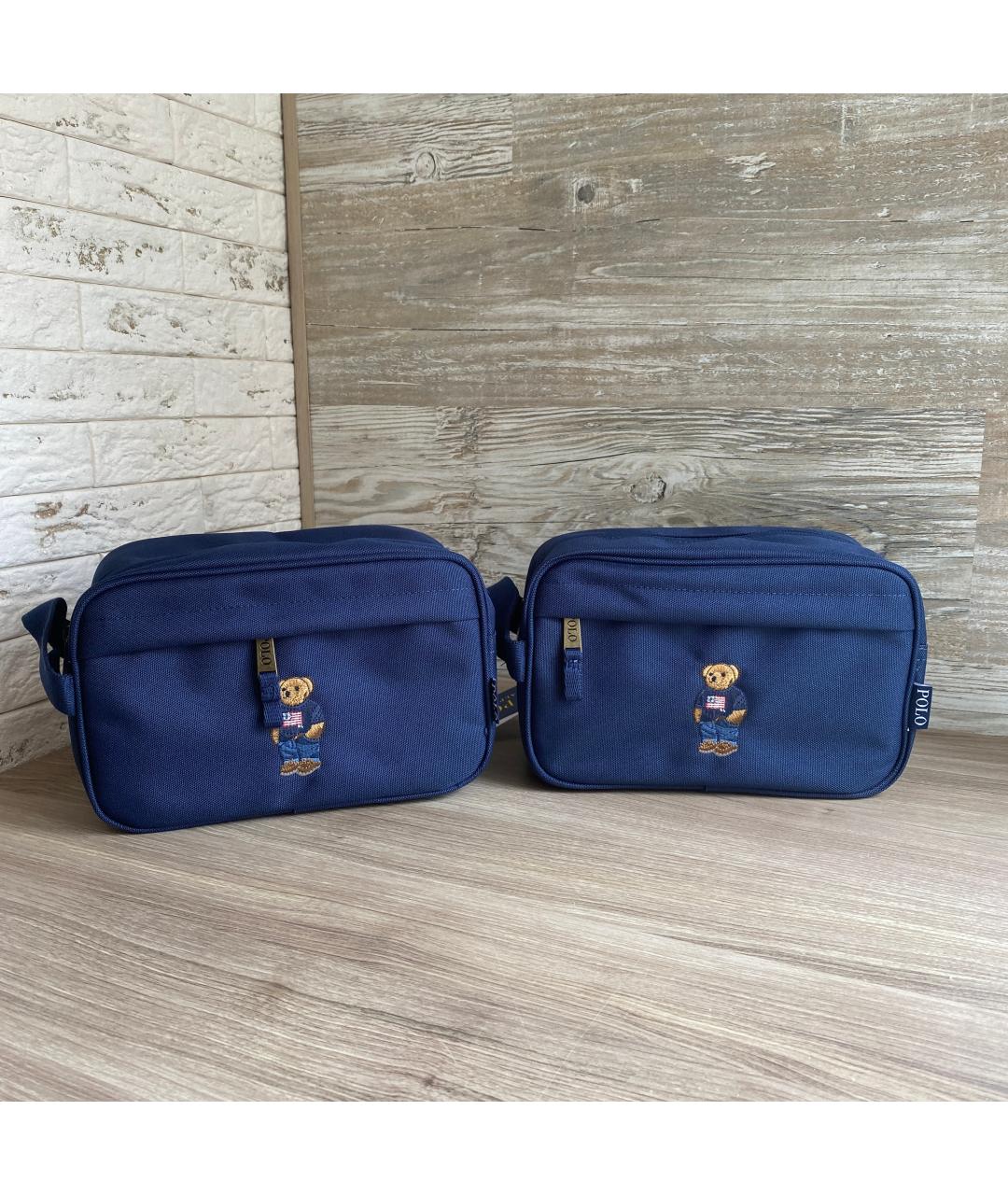 POLO RALPH LAUREN Синяя тканевая косметичка, фото 10