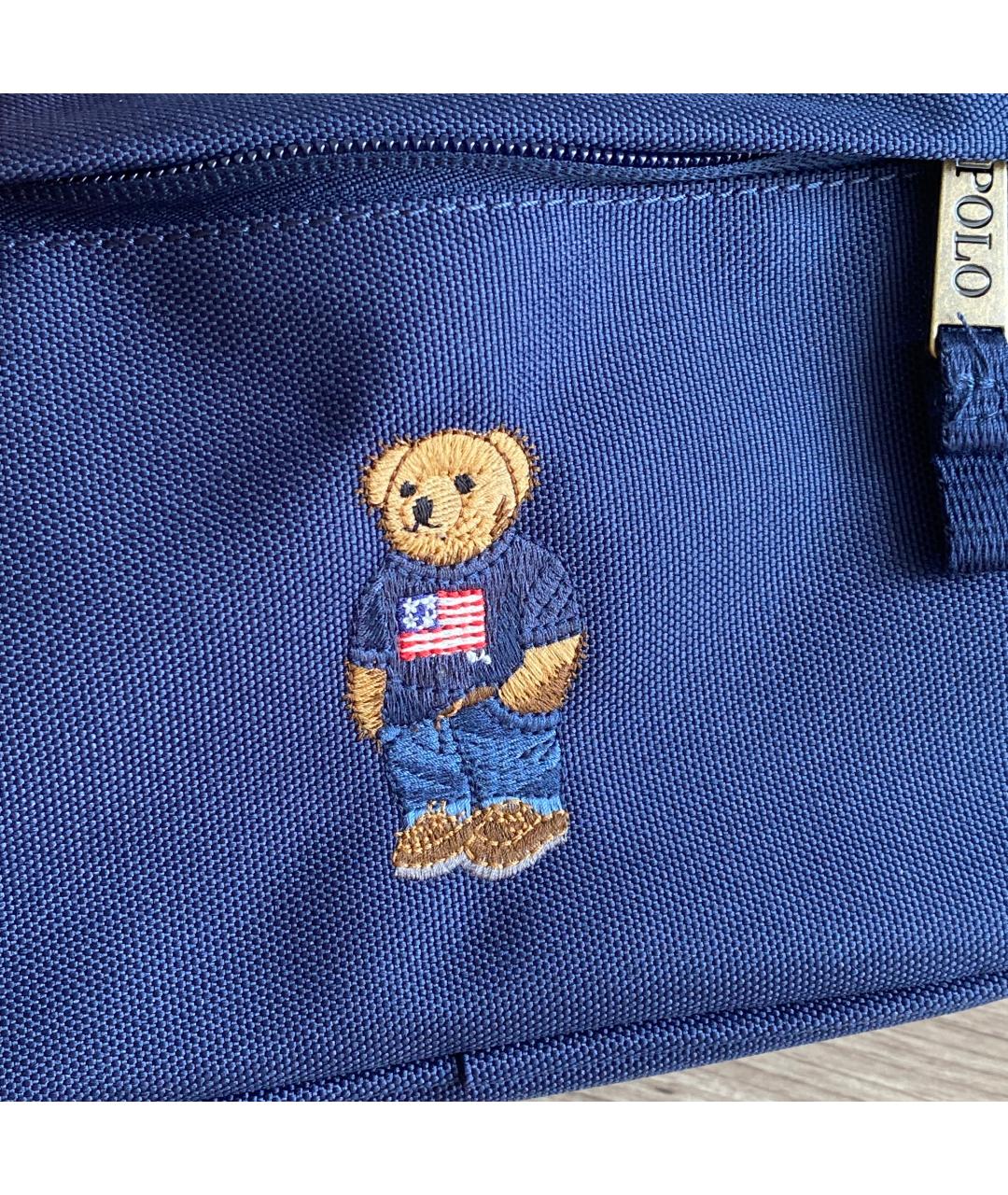 POLO RALPH LAUREN Синяя тканевая косметичка, фото 7