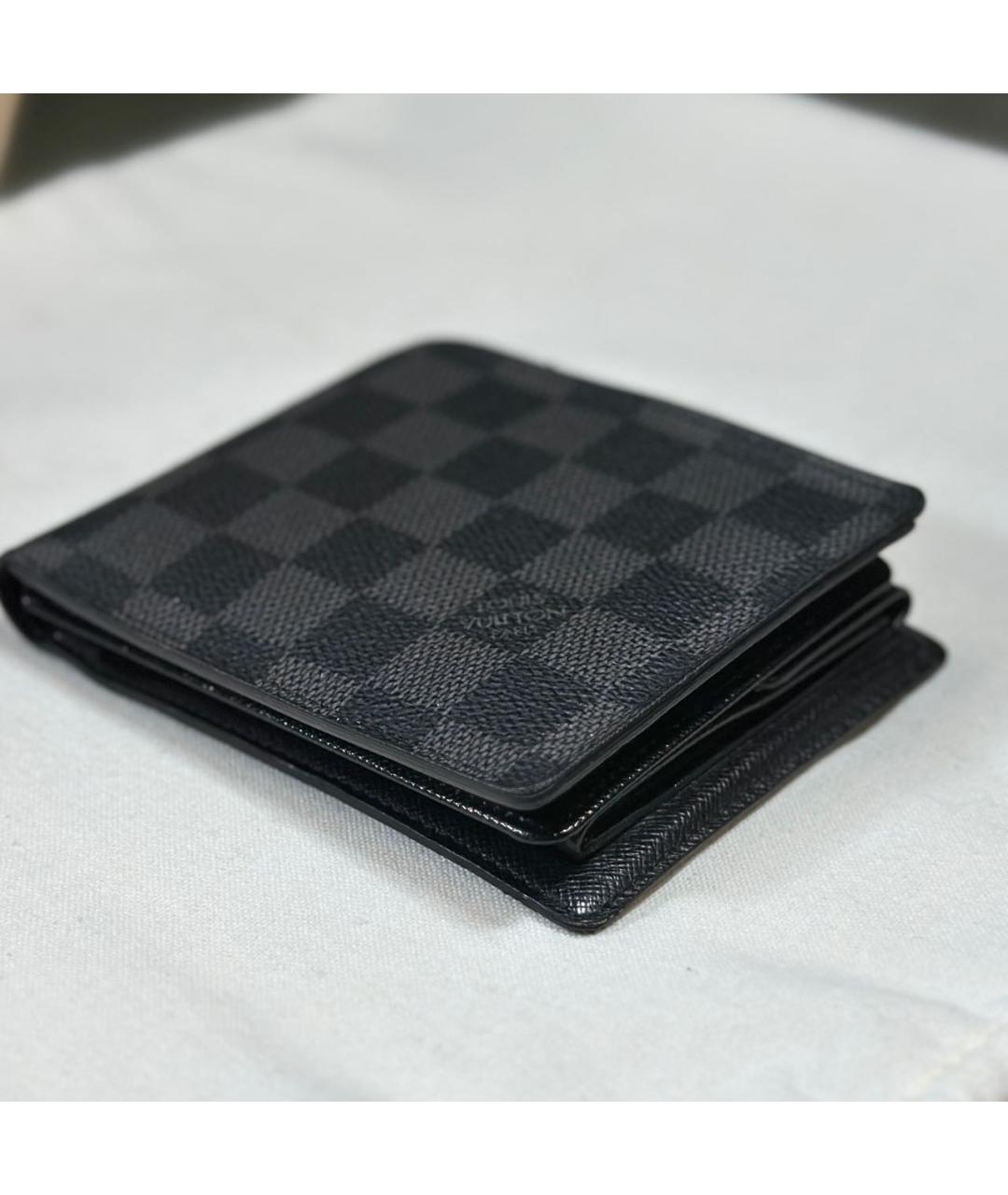 LOUIS VUITTON Антрацитовый кошелек, фото 8