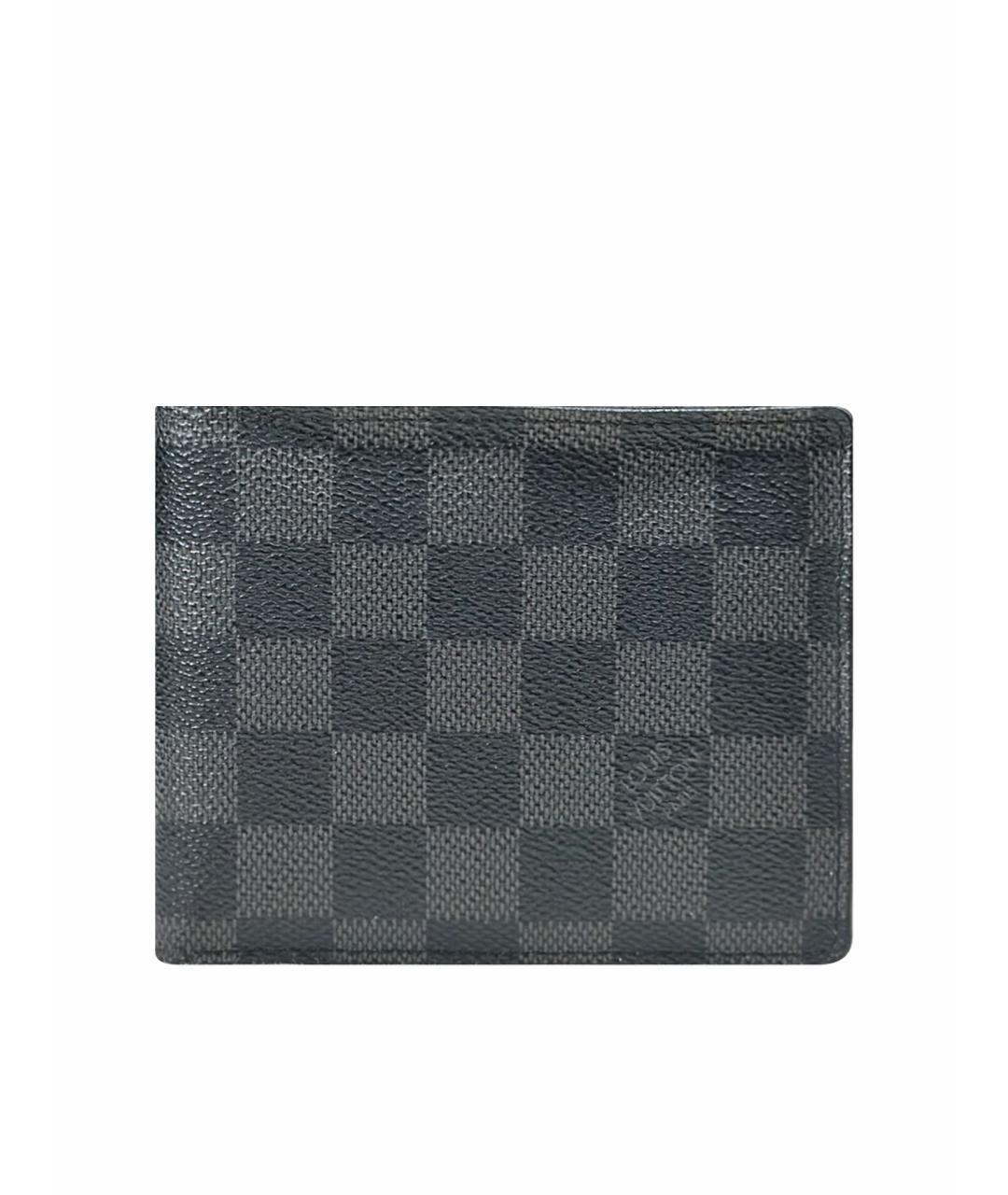 LOUIS VUITTON Антрацитовый кошелек, фото 1