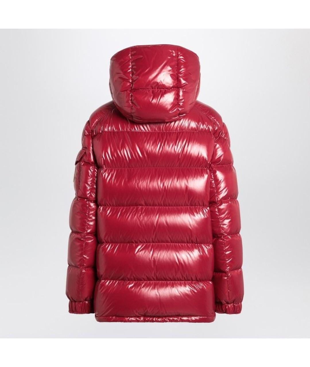 MONCLER Красная полиамидовая куртка, фото 2