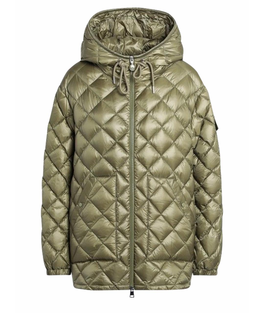 MONCLER Зеленая полиамидовая куртка, фото 1