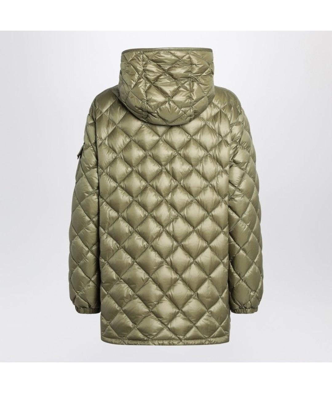 MONCLER Зеленая полиамидовая куртка, фото 2