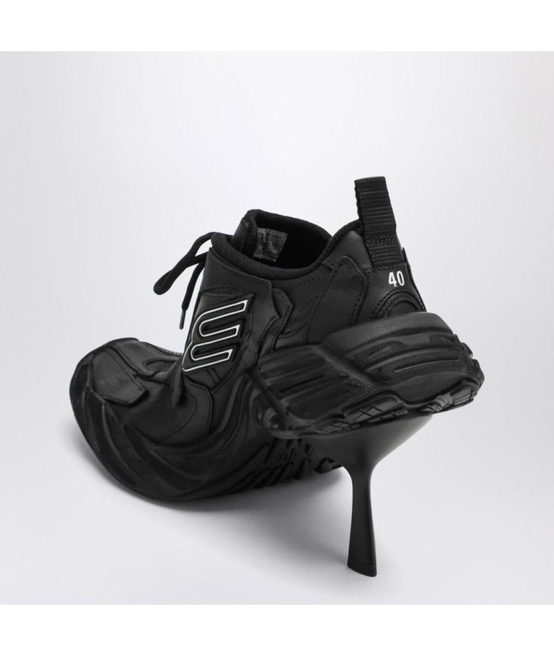BALENCIAGA Черные синтетические туфли, фото 3