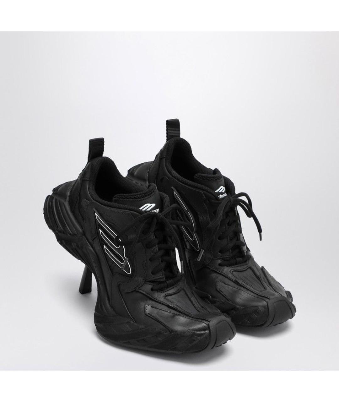 BALENCIAGA Черные синтетические туфли, фото 2