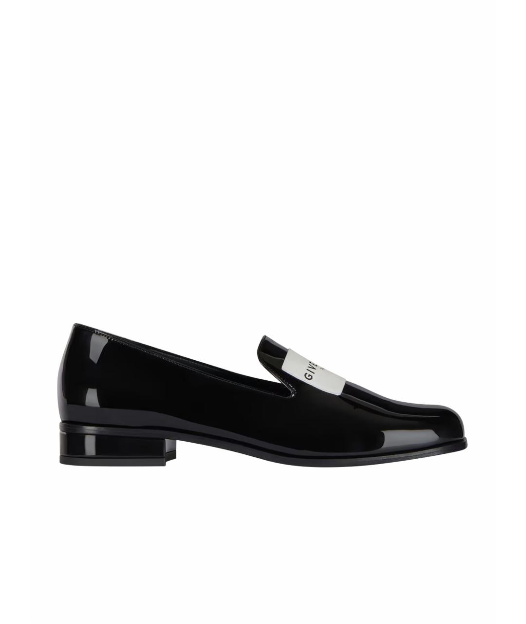 GIVENCHY Черные лоферы из лакированной кожи, фото 1