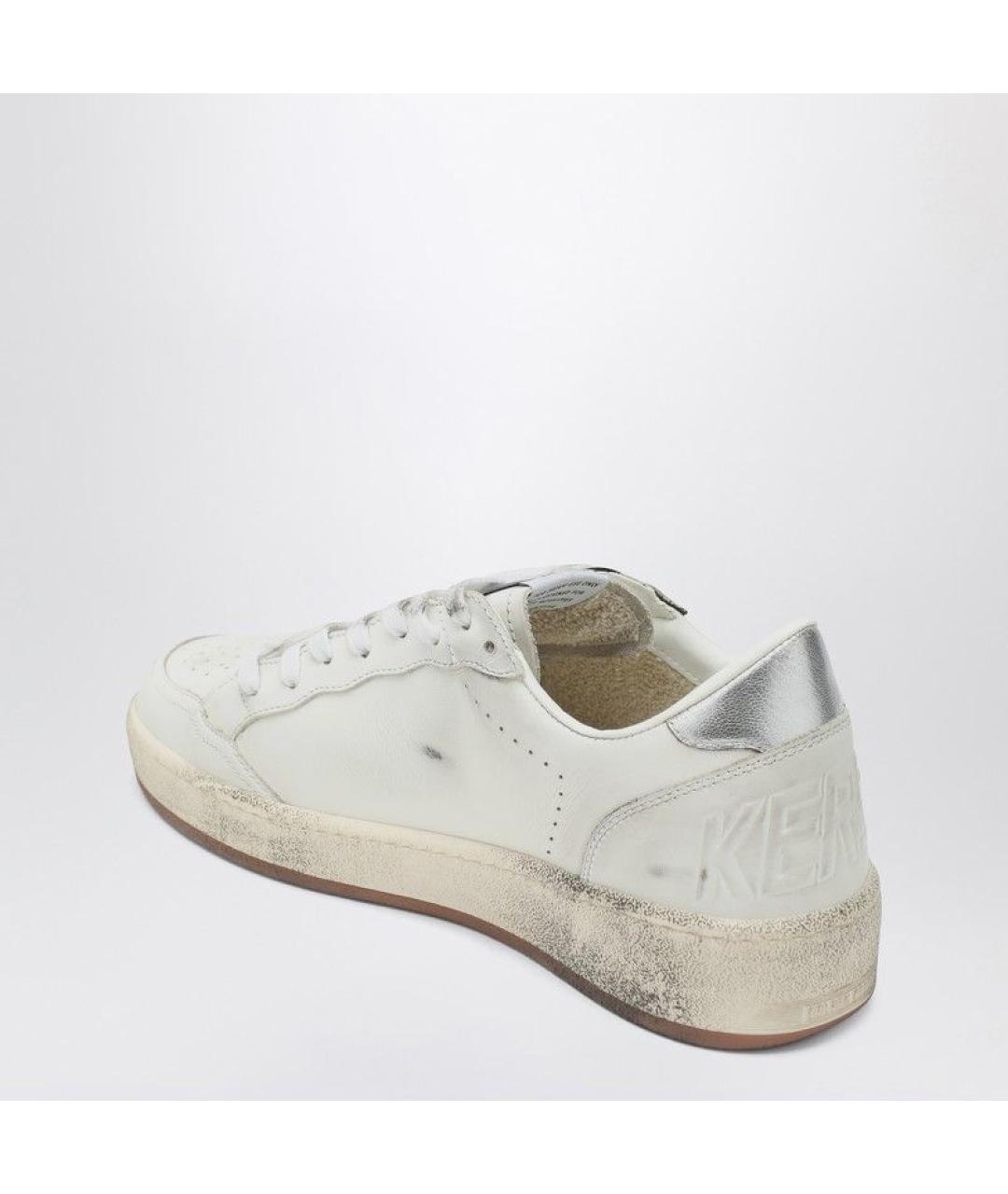 GOLDEN GOOSE DELUXE BRAND Белые кожаные низкие кроссовки / кеды, фото 3