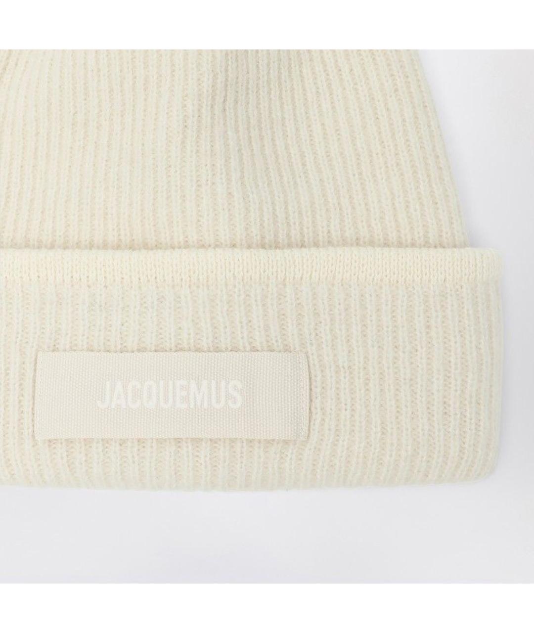 JACQUEMUS Бежевая шапка, фото 2