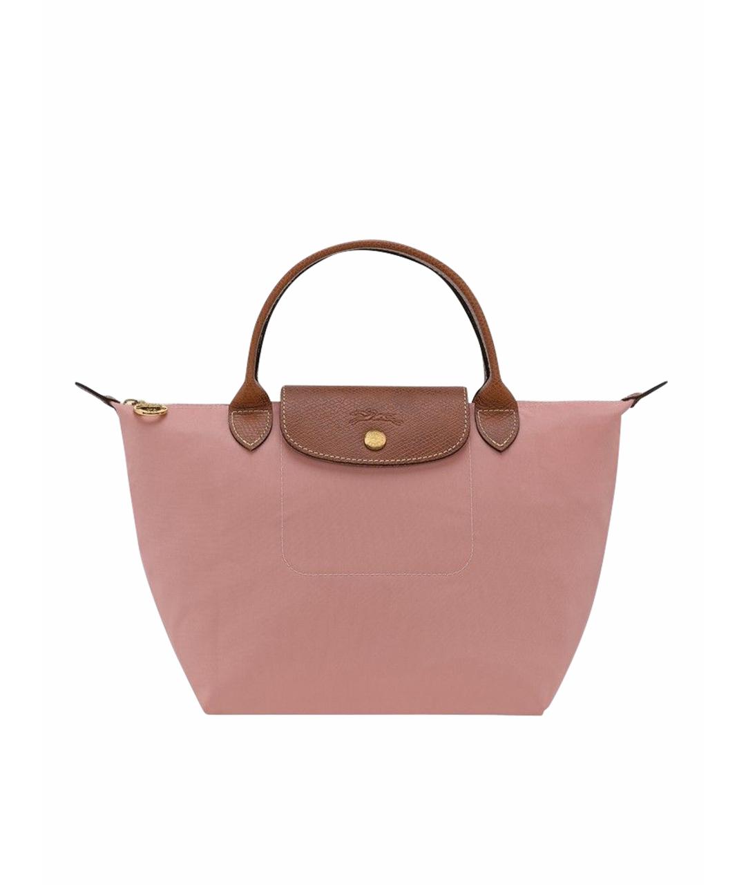 LONGCHAMP Розовая синтетическая сумка тоут, фото 1