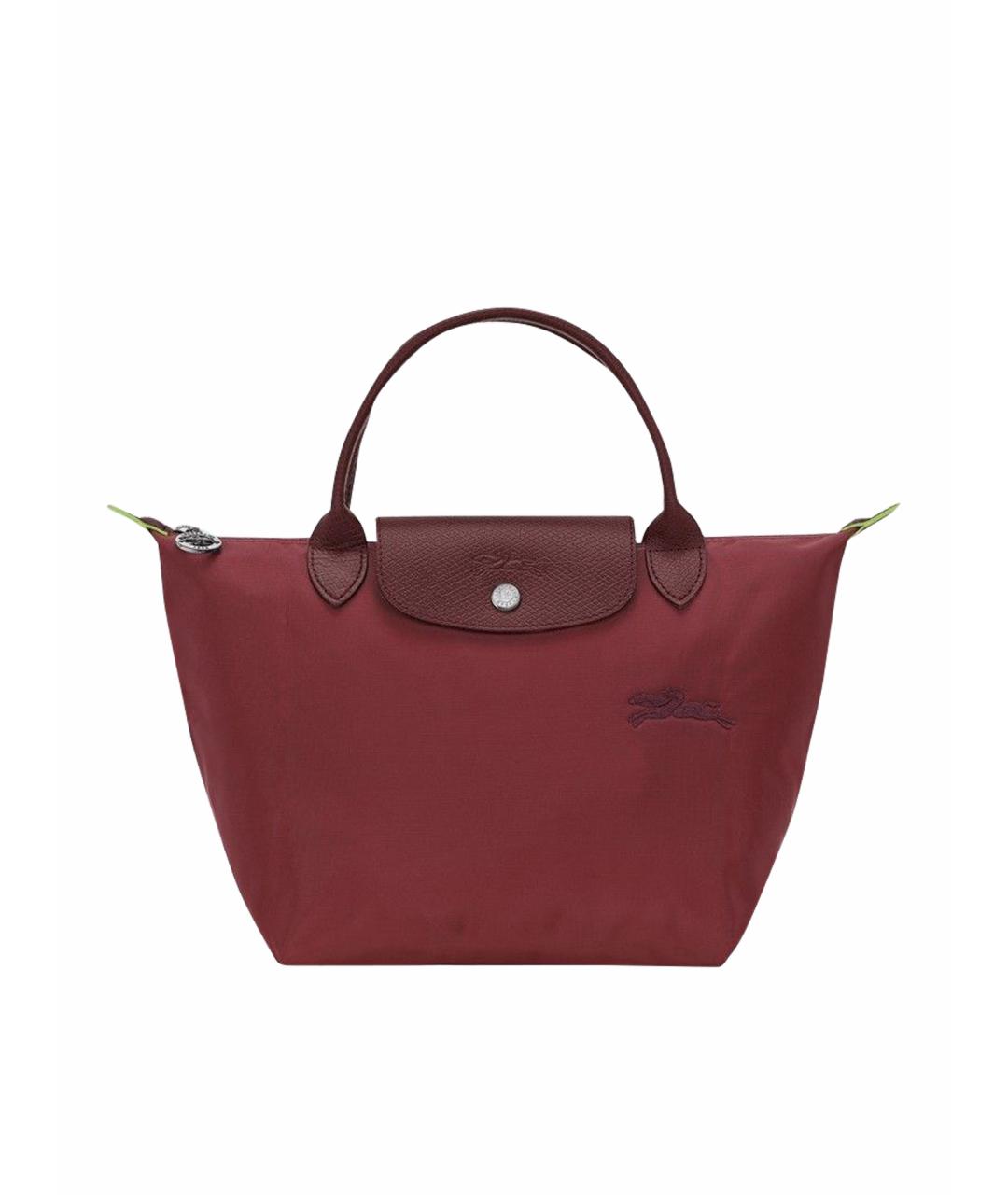 LONGCHAMP Бордовая синтетическая сумка тоут, фото 1