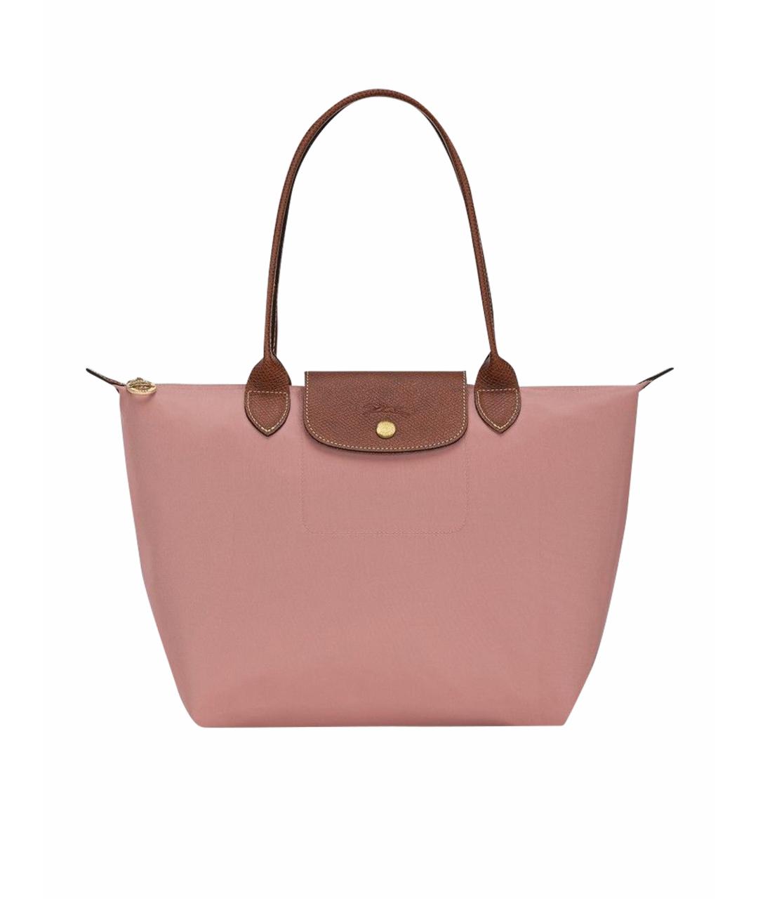LONGCHAMP Розовая синтетическая сумка тоут, фото 1
