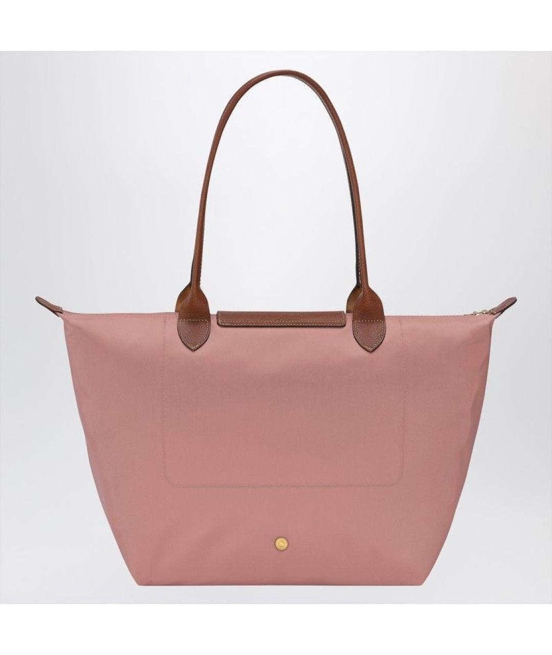 LONGCHAMP Розовая синтетическая сумка тоут, фото 2