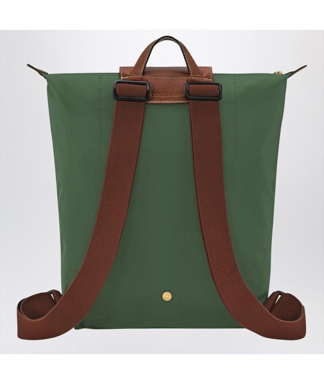 LONGCHAMP Зеленый синтетический рюкзак, фото 2