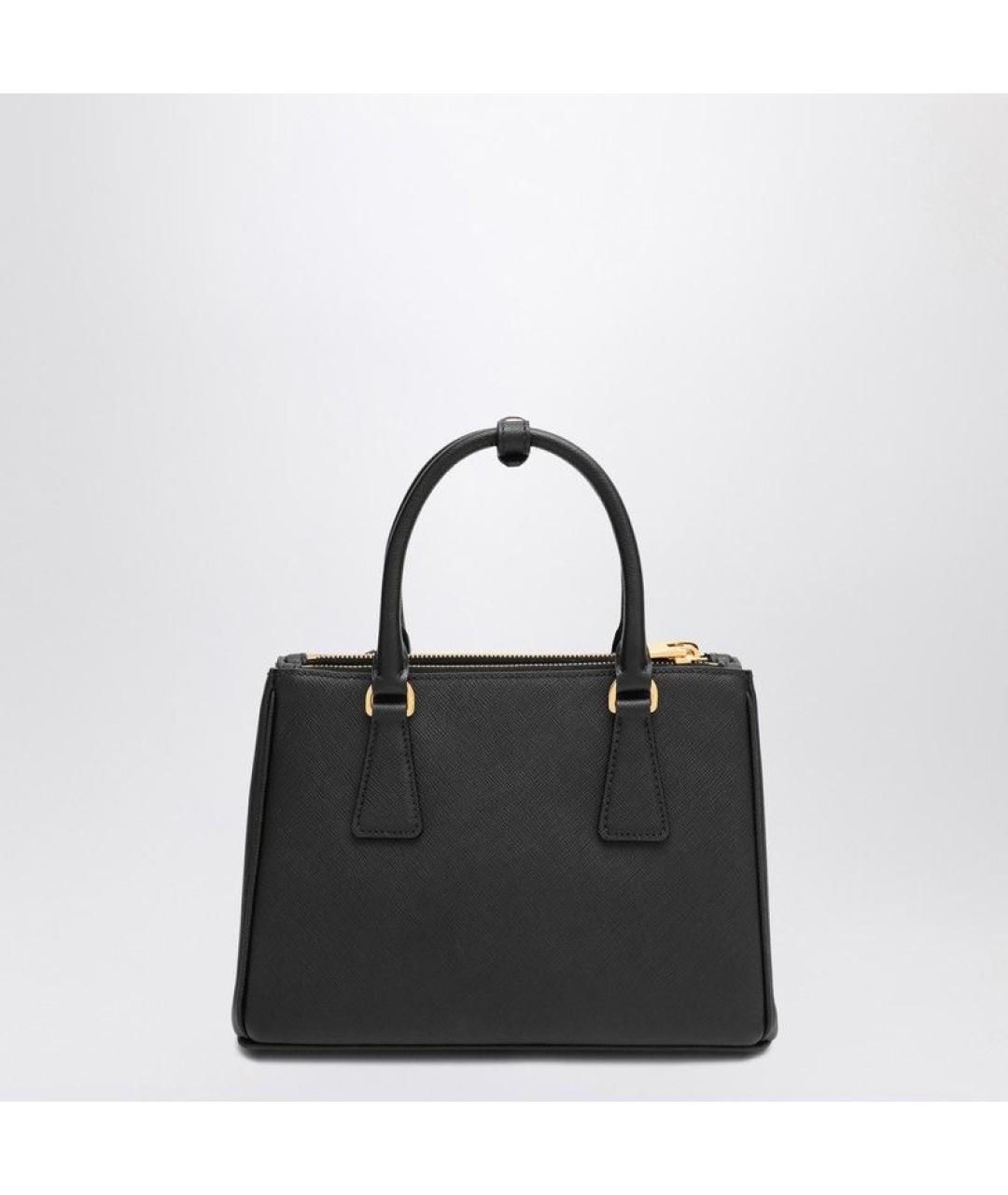PRADA Черная кожаная сумка тоут, фото 2