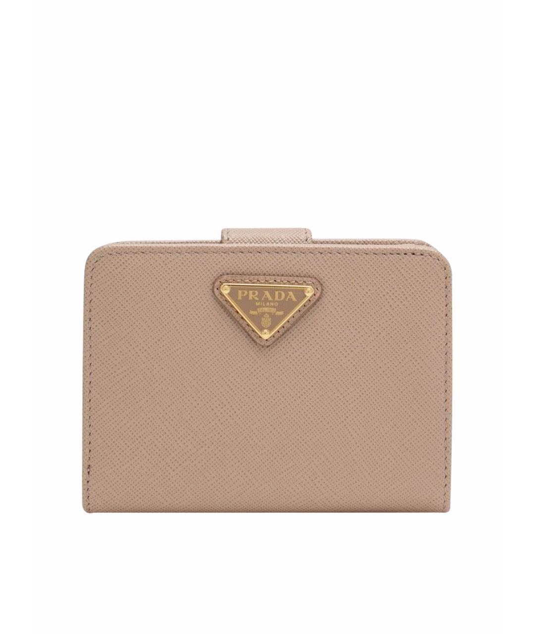PRADA Розовый кожаный кошелек, фото 1