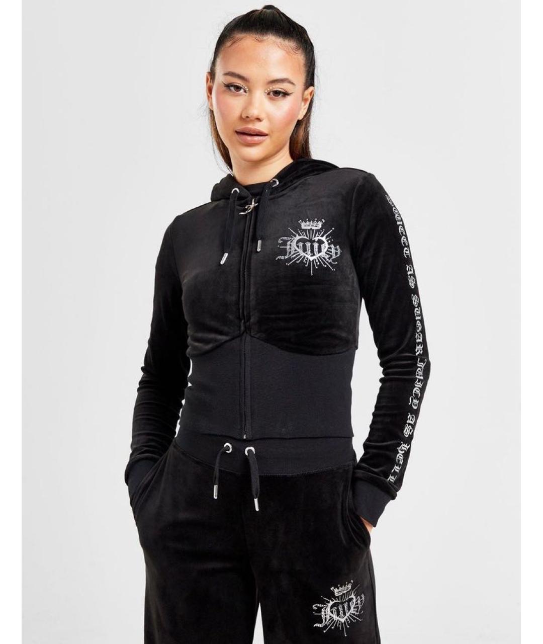 JUICY COUTURE Черный велюровый спортивные костюмы, фото 6