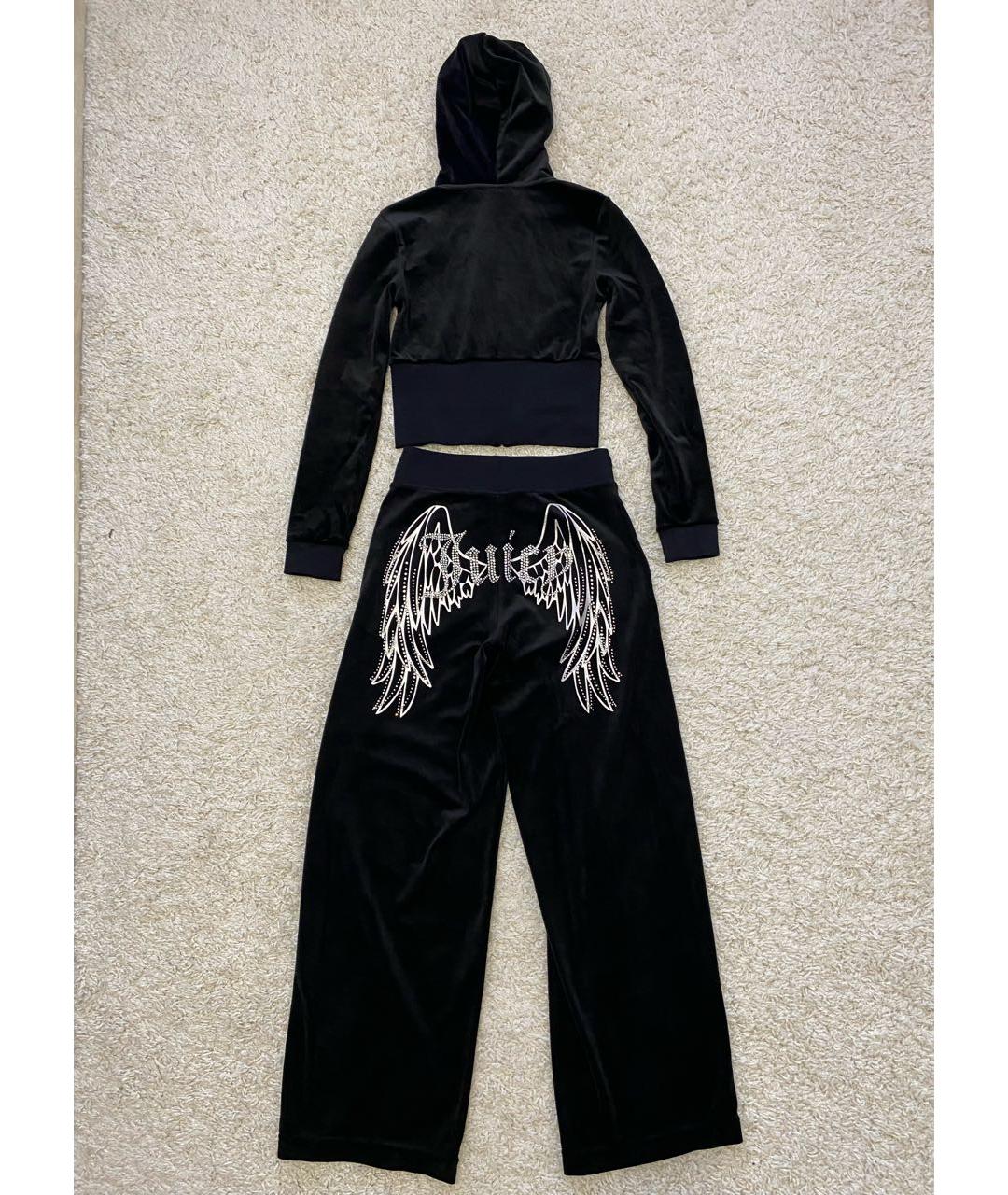 JUICY COUTURE Черный велюровый спортивные костюмы, фото 2