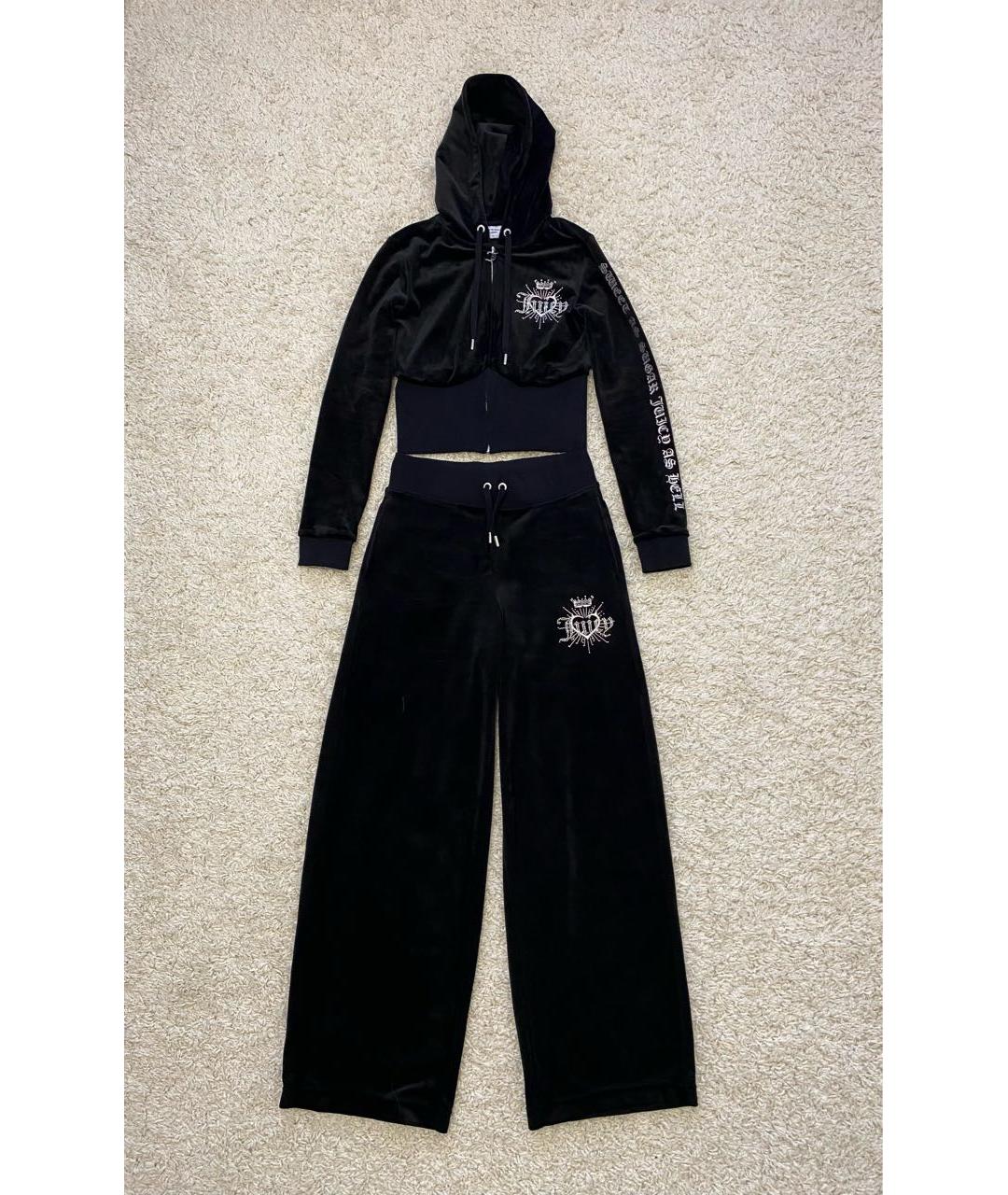 JUICY COUTURE Черный велюровый спортивные костюмы, фото 9