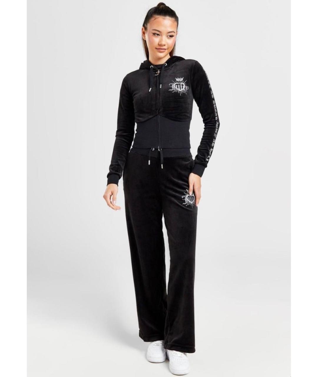 JUICY COUTURE Черный велюровый спортивные костюмы, фото 8