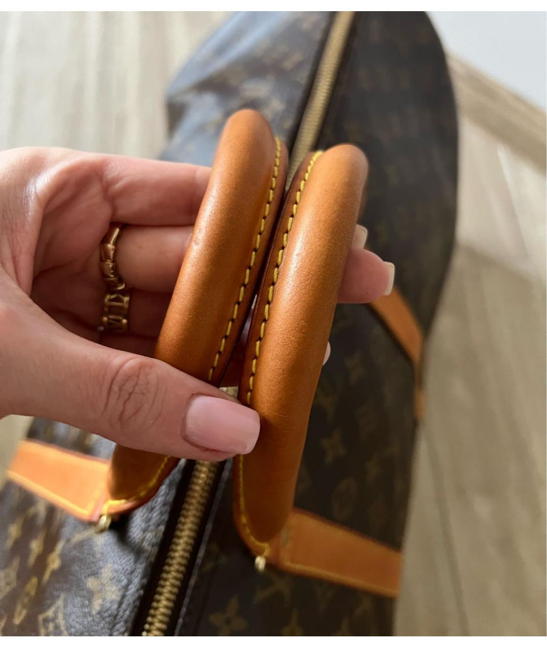 LOUIS VUITTON Коричневая дорожная/спортивная сумка, фото 3