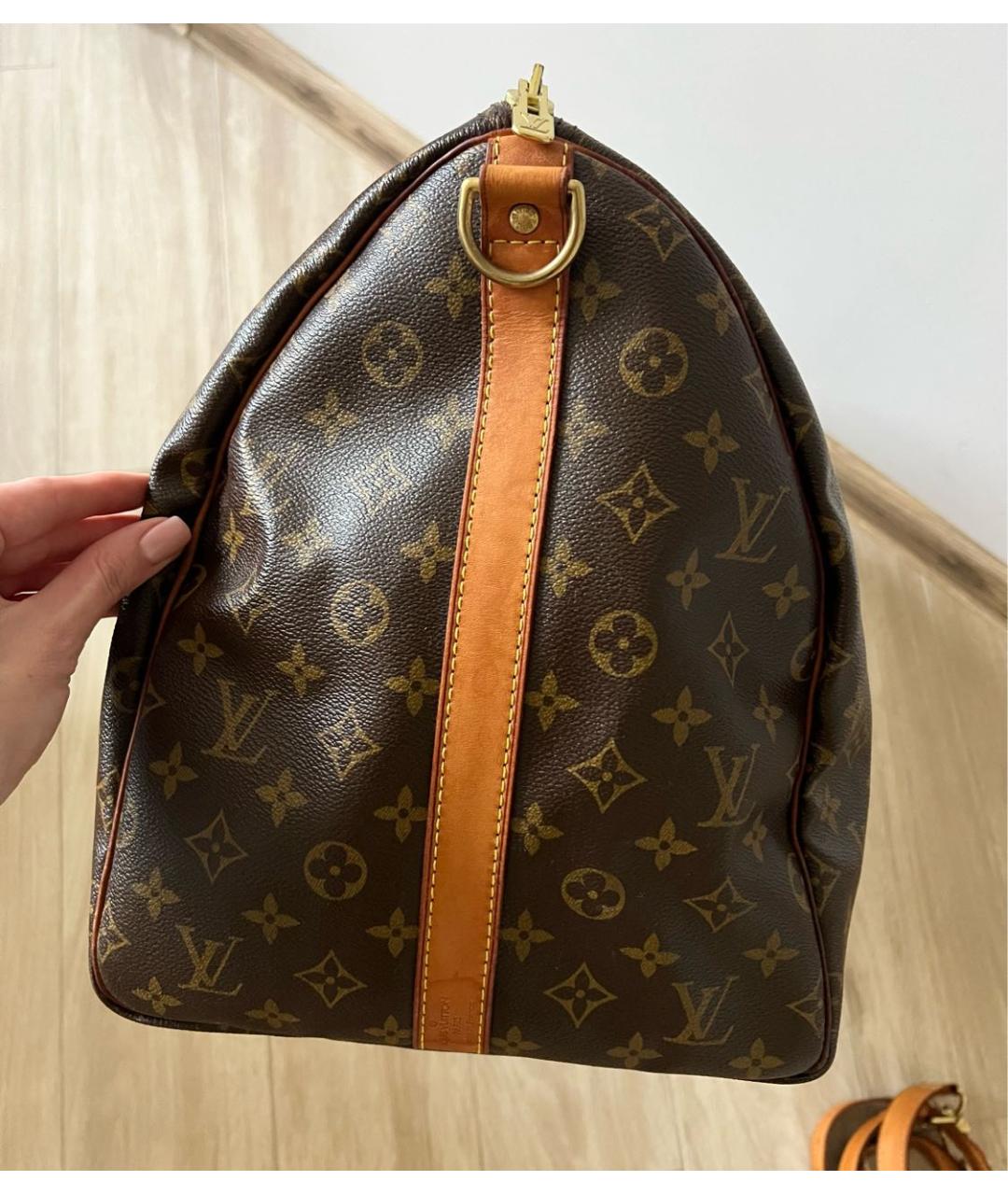LOUIS VUITTON Коричневая дорожная/спортивная сумка, фото 4