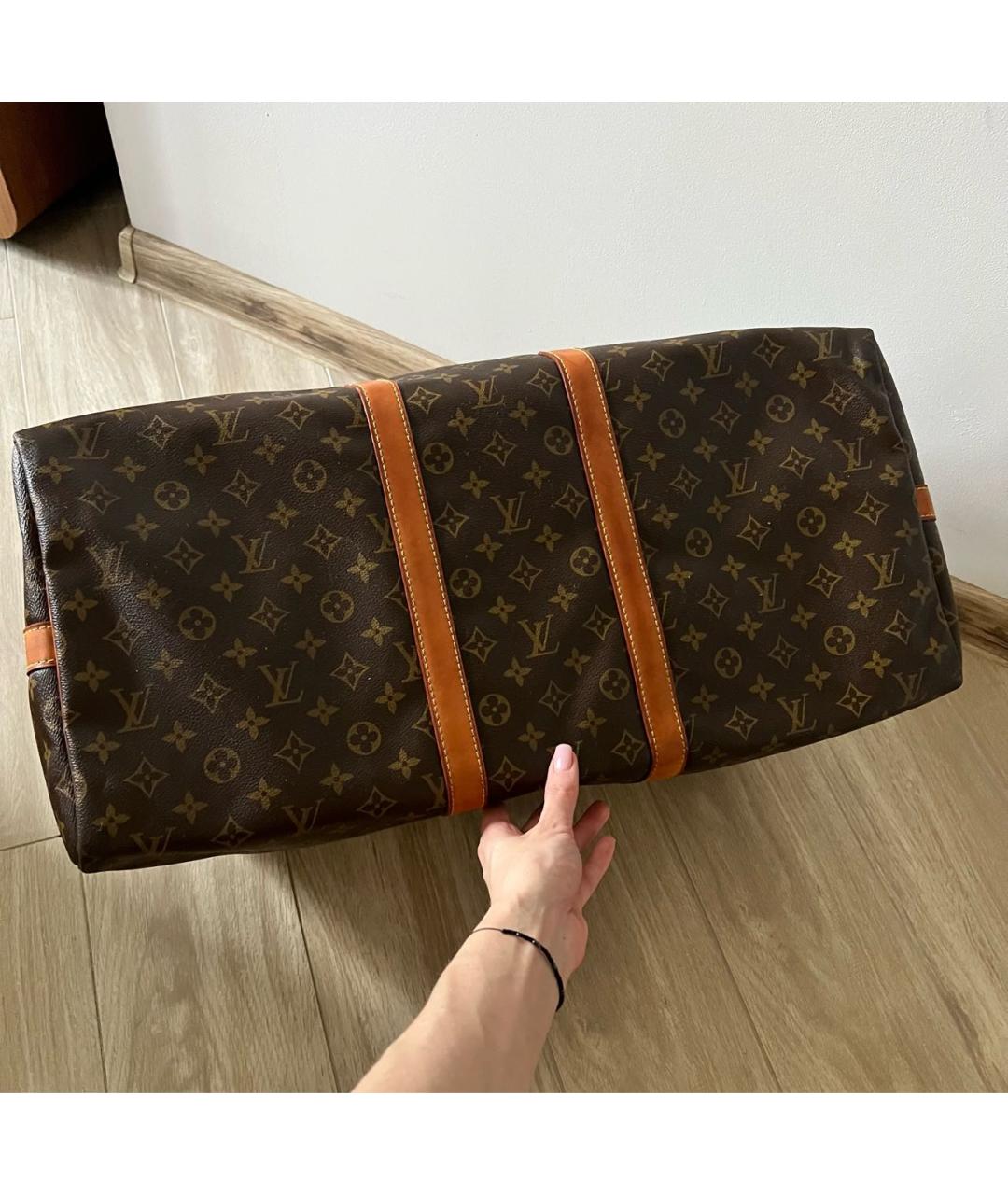 LOUIS VUITTON Коричневая дорожная/спортивная сумка, фото 6